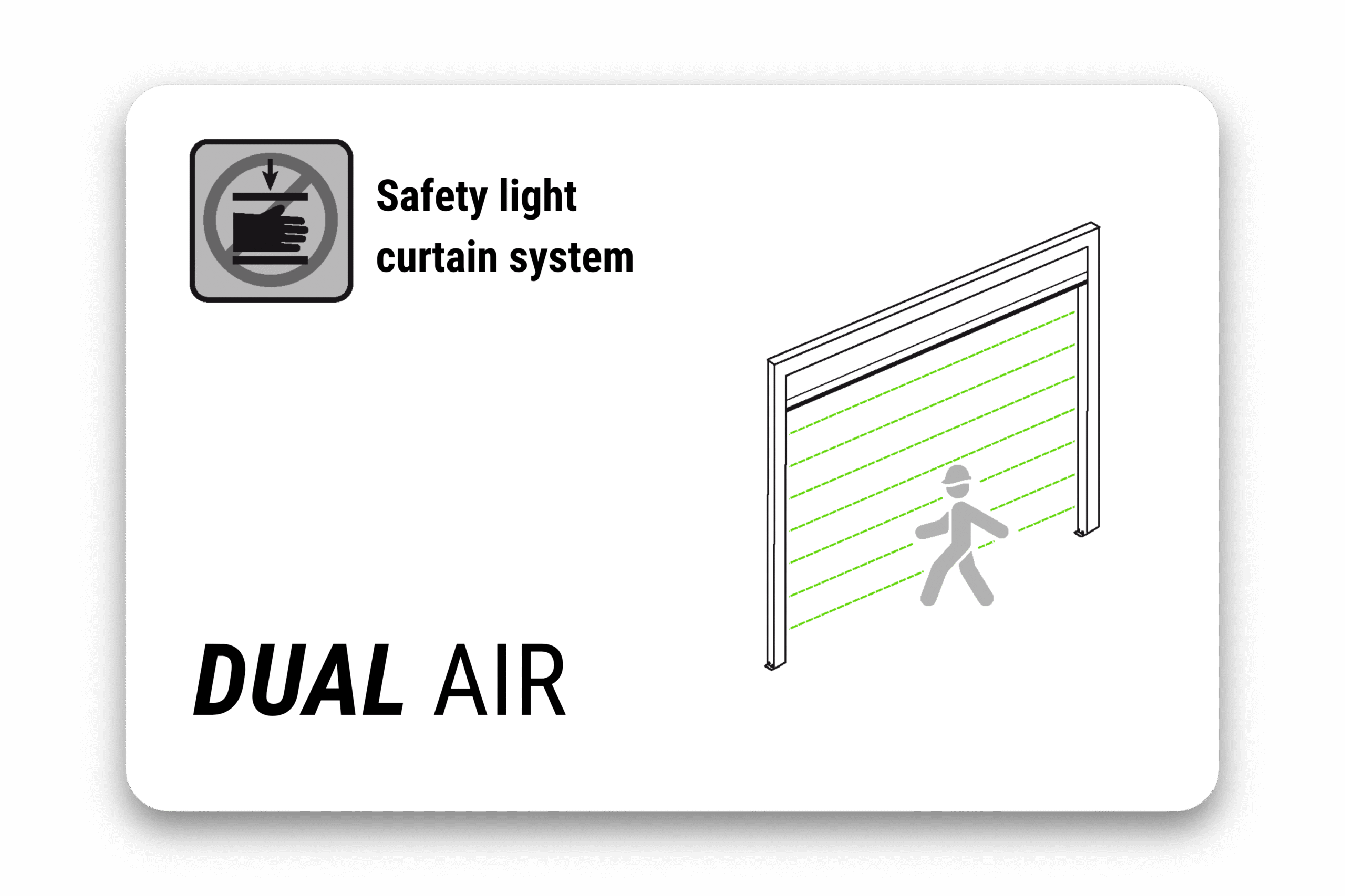 DUAL AIR light curtain benefit card