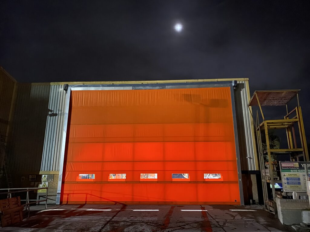 DUAL-AIR large double curtain folding external door