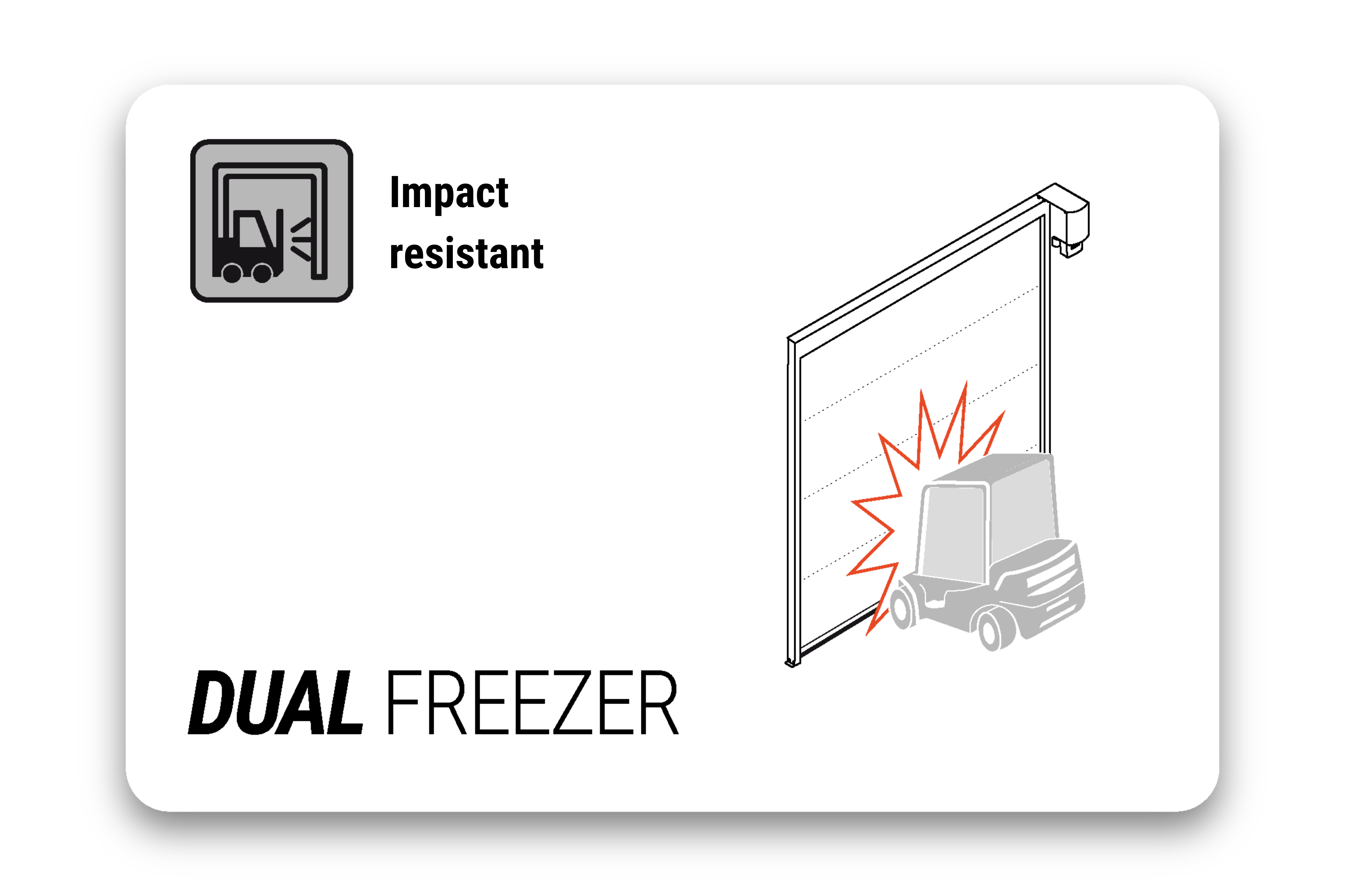 DUAL-FREEZER impact resistant card
