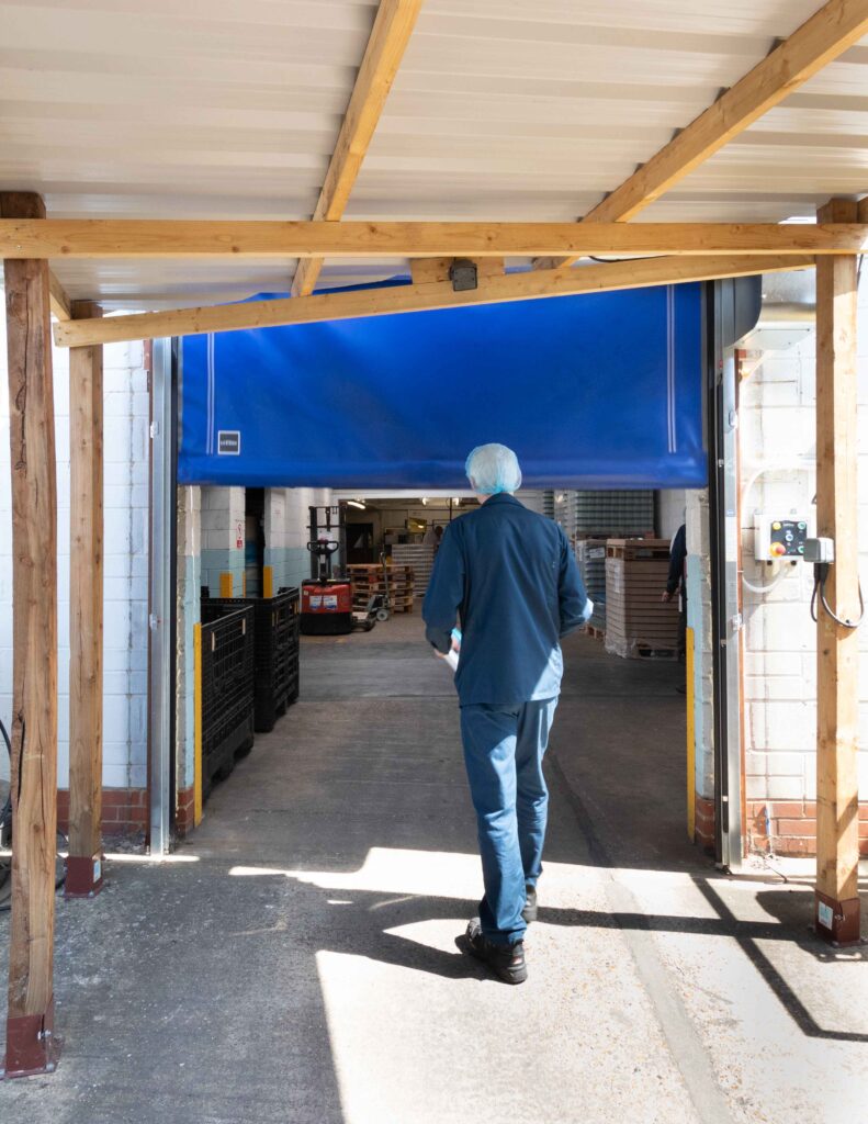 Food factory fast action door